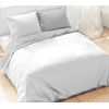 Funda Nórdica Bicolor Gris/blanco Cama 150 Cm