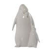 Figura Pingüino Con Hijo Blanco