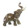 Figura Elefante Plata Y Dorado