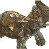 Figura Elefante Plata Y Dorado