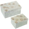 Set 2 Cajas Blanco Y Beige