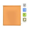 Estor Enrollable Translúcido Liso Easyfix Sin Herramientas - Medidas Estor: 37x180 - Estor Naranja | Blindecor