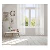 Pack X 2 Cortinas Visillo Semitranslúcidas - Cortina Fácil Colocación Tamaño 260x140 - Cortinas Con Ollaos Metálicos Modelo Plata | Blindecor