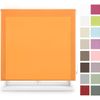 Estor Enrollable Translúcido A Medida - Estor Enrollable Tamaño 145x175 - Estor Color Naranja | Blindecor