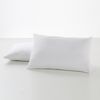 Pack De 2 Fundas De Almohada 100% Algodón 144 Hilos Color Blanco Para Cama De 90 Cm