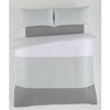 Juego De Funda Nórdica Alexandra House Living Blanco Gris Cama De 180 4 Piezas