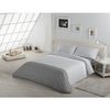 Juego De Funda Nórdica Alexandra House Living Blanco Gris Cama De 180 4 Piezas