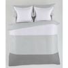 Juego De Funda Nórdica Alexandra House Living Blanco Gris Cama De 180 4 Piezas