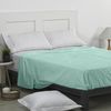 Sábana Encimera 100% Algodón Aqua Para Cama De 90 Cm