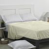 Sábana Encimera 100% Algodón Crema Para Cama De 105 Cm