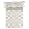 Juego De Sábanas Alexandra House Living Estelia Beige Cama De 150 4 Piezas