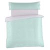 Conjunto De Funda Nórdica Y Funda De Almohada 100% Algodón Percal Greta Color Aqua Para Cama De 90 Cm