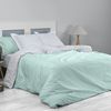 Conjunto De Funda Nórdica Y Funda De Almohada 100% Algodón Percal Greta Color Aqua Para Cama De 90 Cm