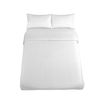 Juego De Funda Nórdica Alexandra House Living Qutun Blanco Cama De 105 3 Piezas