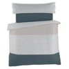 Juego De 2 Piezas Funda Nordica Y Funda De Almohada Tricolor Polialgodón De 144 Hilos Color Plomo Perla Gris Para Cama De 90