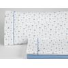 Juego De Sábanas 3 Piezas León Azul Cama De 90 Cm 144 Hilos