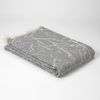 Colcha Plaid Manta Multiusos Cama O Sofá De Algodón Carrara Color Gris 180x260cm