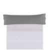 Pack De 2 Fundas De Almohada Polialgodón Color Titanio 45 X 95 Cm