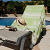 Toalla De Playa O Piscina Fouta Maca De Algodón Color Pistacho De 125x180 Cm