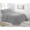 Edredón Comforter Sh Reverso Borreguito Gris + 2 Fundas Cojin De 50x70 De 135 Cm