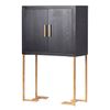 Cabinet Negro-dorado 100x45x160 Cm