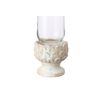 Portavelas Ceramica Cristal Beige 12x12x24 Cm