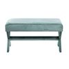 Pie De Cama Velvet Verde 95x50x50 Cm