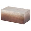 Caja Gr. Madera Lacada Plata Marron 35x20x15 Cm