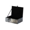 Caja Cristal Impresion Dorado-negro 21x15x7 Cm