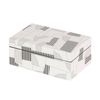 Caja Mdf Gris Blanco 20x12x8 Cm