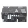 Caja Mdf Negro Gris 20x12x8 Cm