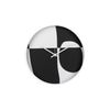 Reloj Pared Metal Blanco Negro 40x4,5x40 Cm