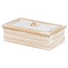 Caja Resina Dorada Blanca 20x11x8 Cm