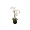 Orquidea Poliester Blanca Con Maceta 45x45x86 Cm