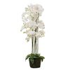 Orquidea Poliester Blanca Con Maceta 70x70x155 Cm