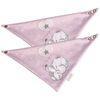 Set 2 Bandanas Elefantino Rosa Pekebaby