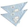 Set 2 Bandanas Elefantino Azul Pekebaby