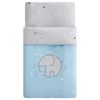 Set 3 Piezas Funda Nórdica Con Relleno + Funda Almohada + Protector Cuna 100x135 Cm Bluephant Pekebaby