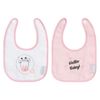 Baberos Bordados Set 2 Pequeño Rainbow Dreams Rosa Pekebaby