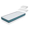 Pack Colchon 90x200 Cama Infantil  Altura 14 Cm Confort Pro + 1 Almohada Junior 90x35 + 1 Protector Colchon 90x200 Cm