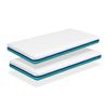 Lot 2 Colchon70x160 Montessori   Altura 14 Cm Basic Pro  Desenfundable Ergonomico Transpirable Lavable Memory. Ideal Para Cama Nido