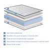 Colchon 140x200 Memolatex  Altura 26 Cm – Refuerzo Lumbar De Latex Y Viscoelástica