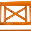 Banco De Madera Naranja 120x60x90