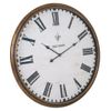 Reloj De Pared De Metal Dorado 80x6x80