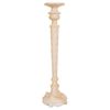 Set 3 Candelabros De Resina Tallada Blancos