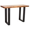 Recibidor De Madera Y Metal Negro 120x45x75