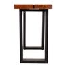 Recibidor De Madera Y Metal Negro 120x45x75