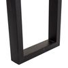 Recibidor De Madera Y Metal Negro 120x45x75