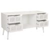 Mueble Bajo De Madera Y Rejilla Blanco 120x42x60