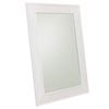 Espejo De Madera Y Rejilla Blanca 70x2.5x100